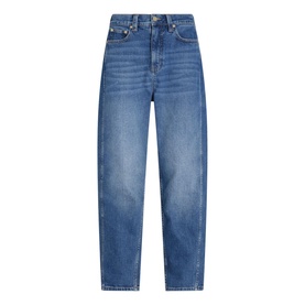 Indigo Tapered Barrel Jeans