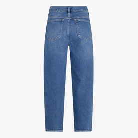 Indigo Tapered Barrel Jeans