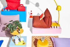 Beanbag Stonewashed Rhubarb