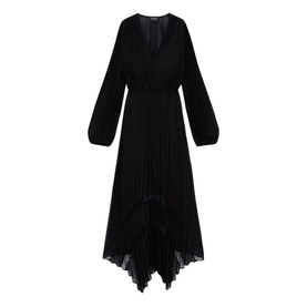 Asymmetric Pleated Dress