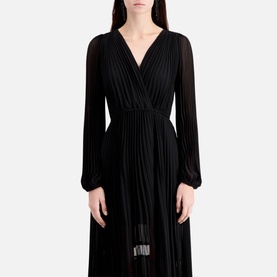 Asymmetric Pleated Dress