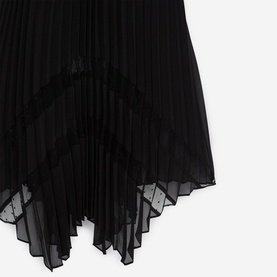Asymmetric Pleated Dress