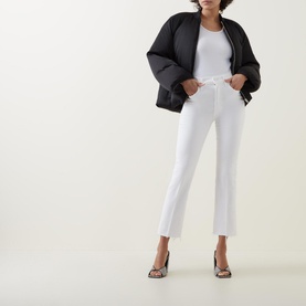 The Hustler Ankle Frayed Flared Jeans