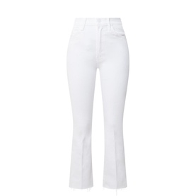 The Hustler Ankle Frayed Flared Jeans