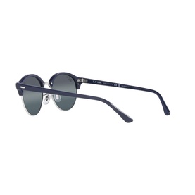 Ray-Ban Round Sunglasses RB4246 in blue acetate, rear three-quarter view showing full rim frame and mirrored lenses