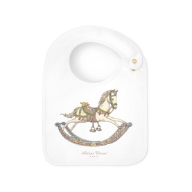 Rocking Horse Satin Bib