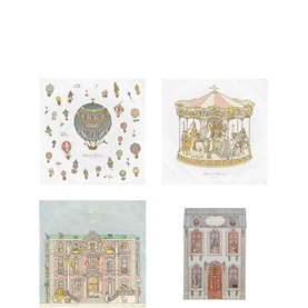 Three-Piece Carr&eacute;s Printed Blanket Set