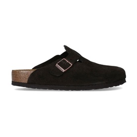 Boston Buckle Suede Sandals