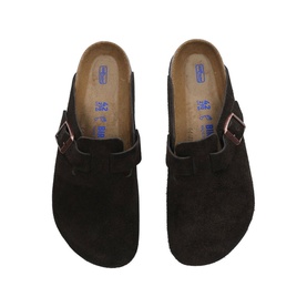 Boston Buckle Suede Sandals
