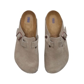 Boston Buckle Suede Sandals