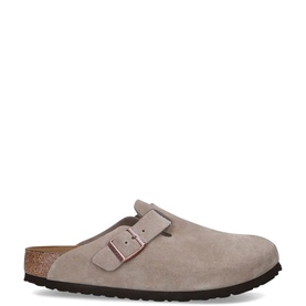 Boston Buckle Suede Sandals