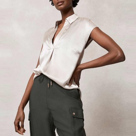 Silk V-Neck Blouse