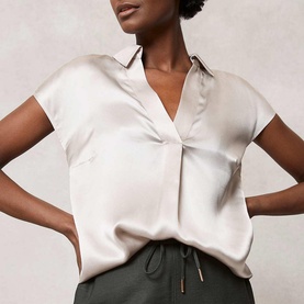 Silk V-Neck Blouse