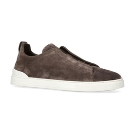 Triple Stitch Suede Low Top Trainers