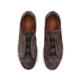 Triple Stitch Suede Low Top Trainers