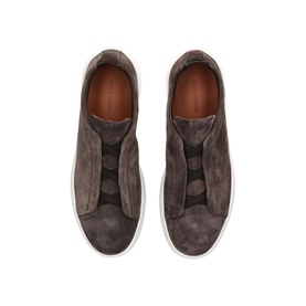 Triple Stitch Suede Low Top Trainers