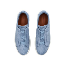 Triple Stitch Suede Low Top Trainers