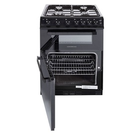 FS 60cm Twin Cavity Natural Gas Cooker Black