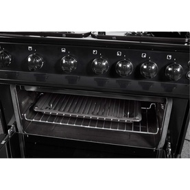 FS 60cm Twin Cavity Natural Gas Cooker Black