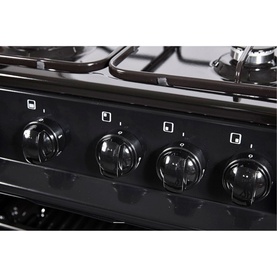 FS 60cm Twin Cavity Natural Gas Cooker Black