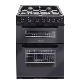 FS 60cm Twin Cavity Natural Gas Cooker Black