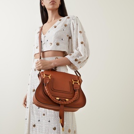 Marcie Small Leather Satchel