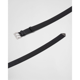 Triangle Logo Leather Belt