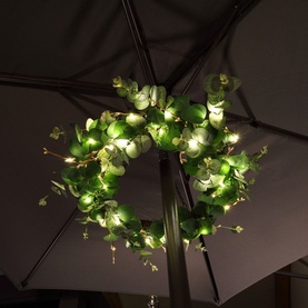 Eucalyptus Pre-Lit Wreath 50cm