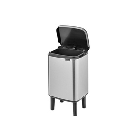 Bo Waste Bin Hi, 4L - Matt Steel Fingerprint Proof