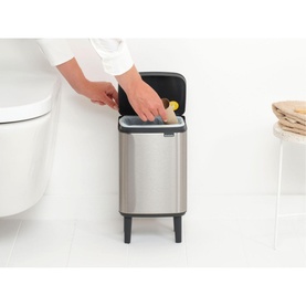 Bo Waste Bin Hi, 4L - Matt Steel Fingerprint Proof