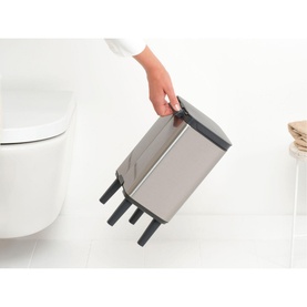 Bo Waste Bin Hi, 4L - Matt Steel Fingerprint Proof