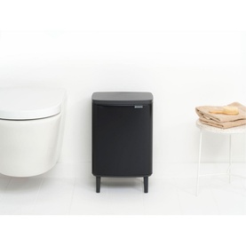 Bo Waste Bin Hi, 12L - Matt Black