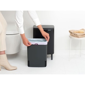 Bo Waste Bin Hi, 12L - Matt Black