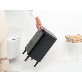 Bo Waste Bin Hi, 12L - Matt Black