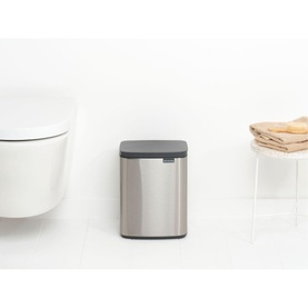 Bo Waste Bin, 7L - Matt Steel Fingerprint Proof