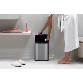 Bo Waste Bin, 7L - Matt Steel Fingerprint Proof