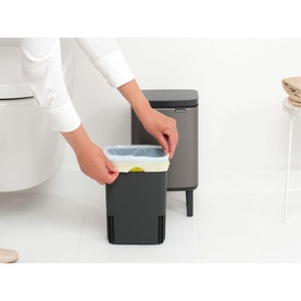 Bo Waste Bin Hi, 4L - Platinum