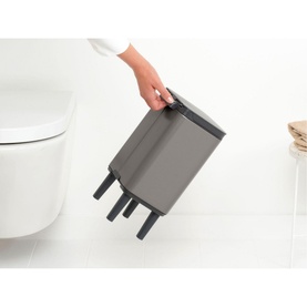 Bo Waste Bin Hi, 4L - Platinum