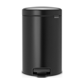 NewIcon Pedal Bin, 12L - Matt Black