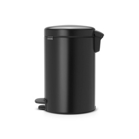 NewIcon Pedal Bin, 12L - Matt Black