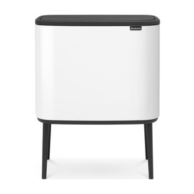 Bo Touch Bin, 11 + 23L - White