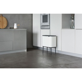 Bo Touch Bin, 11 + 23L - White