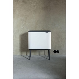 Bo Touch Bin, 11 + 23L - White