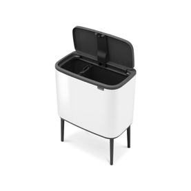 Bo Touch Bin, 11 + 23L - White