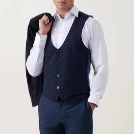 Luca Single-Breasted Wool Waistcoat