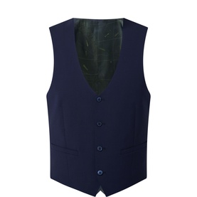 Luca Single-Breasted Wool Waistcoat