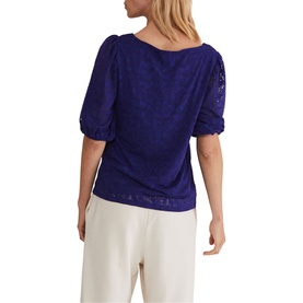 Jaeda Leaf Burnout Top
