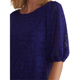 Jaeda Leaf Burnout Top