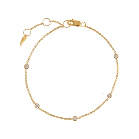 Fine 14kt Gold Floating Diamond Bracelet