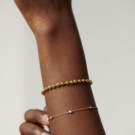 Fine 14kt Gold Floating Diamond Bracelet